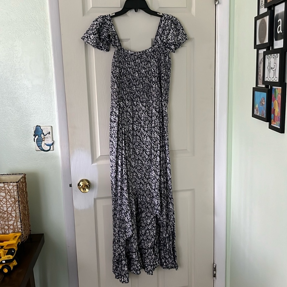 Gorgeous detailed summer high low sun dress
